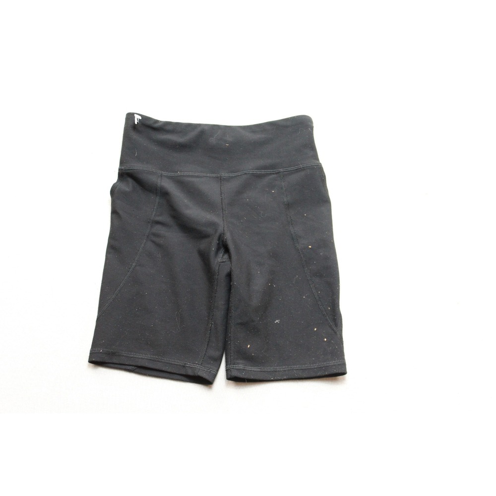 Old Navy Biker Shorts Women Small Black Good High Waisted Side Pockets Active